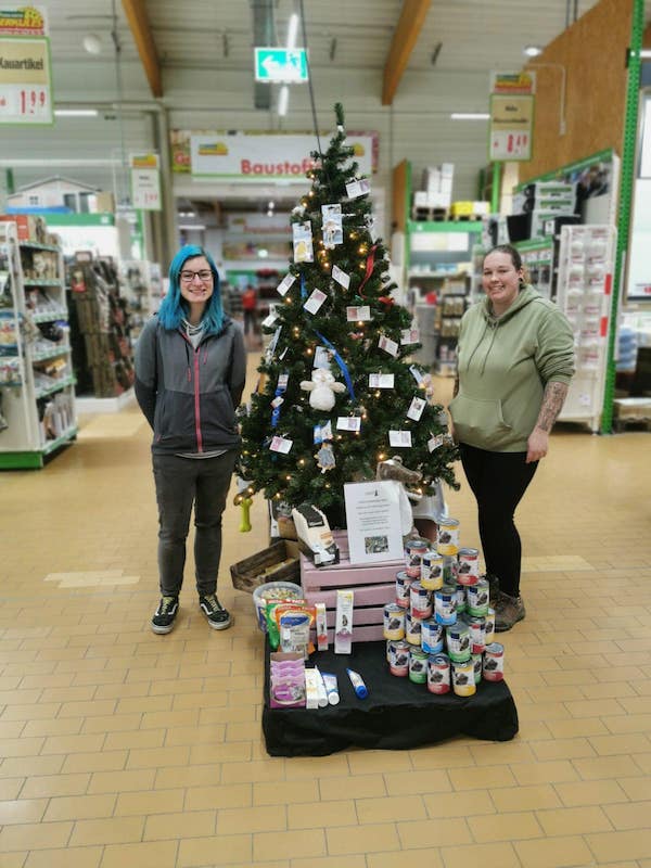 Weihnachtsbaum-Aktion im Herkules-Baumarkt